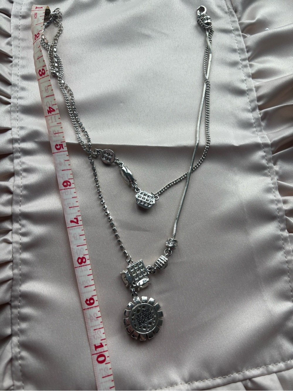 Erickson Beamon Rocks Silver Necklace - Picture 2 of 3